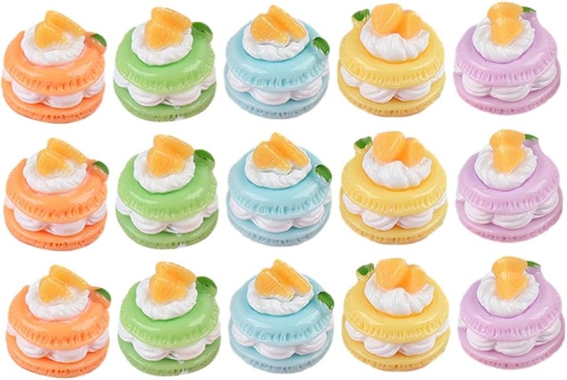 18Pcs Faux Cake Models Realistic Dessert Props Home Decor Photography Display - Image 1